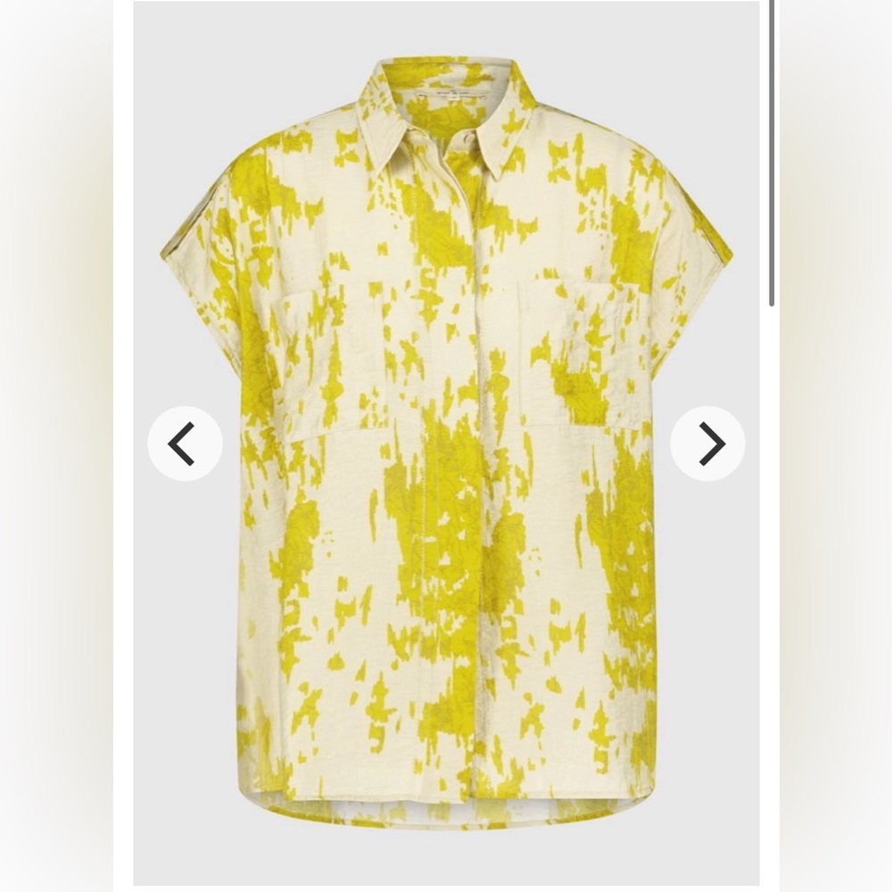 LANA BLOUSE LIME MARBLE